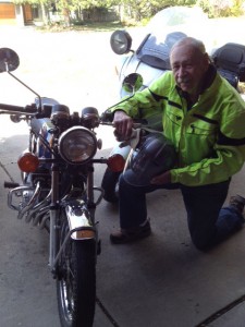 Jeff and one of his many bikes